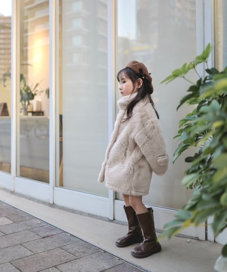 即納Luxe Fur Double Coat