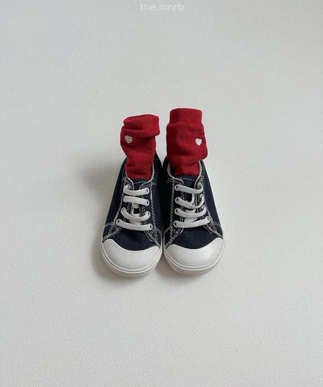 予約minirobe Heart logo socks 3SET