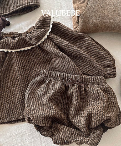 予約 valubebe Herringbone frill pumpkin pants