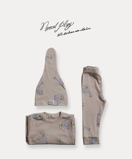 予約 NORMALPLAY normal duck ribbed leggings