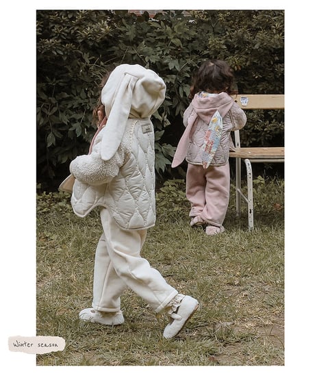 予約 FLO Noel quilted jumper