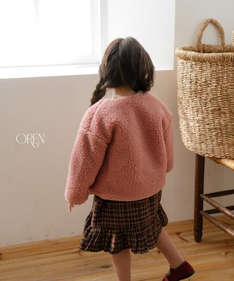 予約 OREN Velour Ribbed Tights