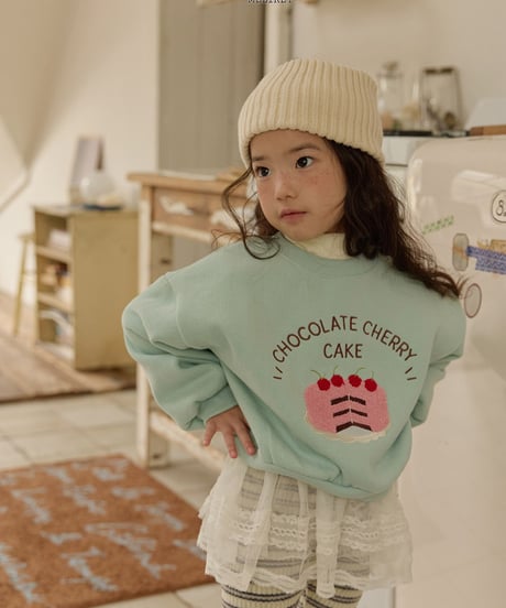 予約 melikey Pom Pom Charpril neck tee