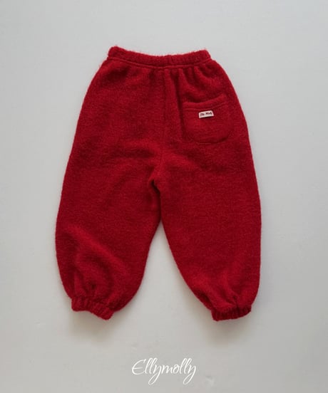 予約Elly Molly Beef fleece pants