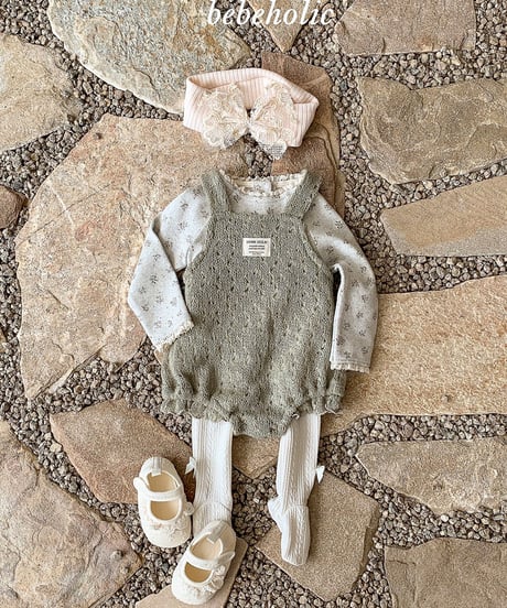 予約 bebeholic Honey knit suit