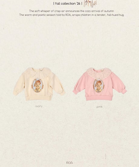 予約 ROA Frill man to man