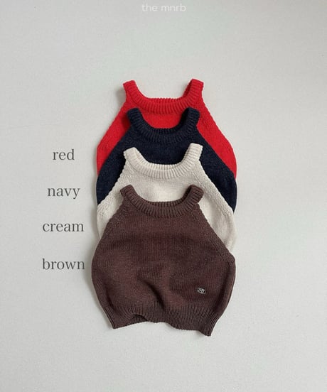 予約minirobe Holter neck knit