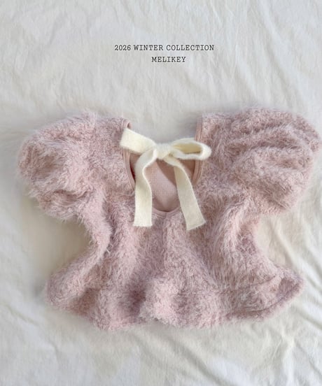 予約 melikey Posong Frill Puff Tee