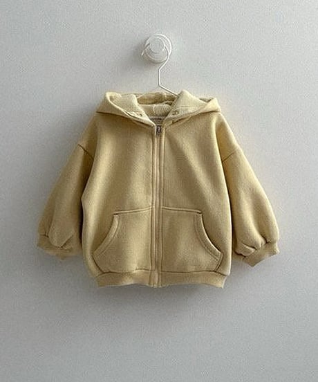 予約minirobe Barrel Hooded Zip-Up