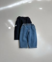 予約minirobe Dart denim pants