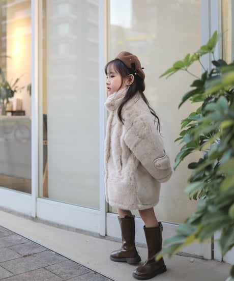 即納Luxe Fur Double Coat