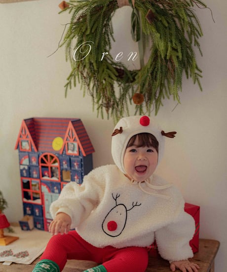 予約 OREN Red-Nosed Rudolph Boa Sweatshirt
