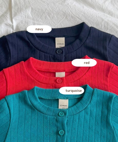 予約 ninibello Melville Ilet Cardigan