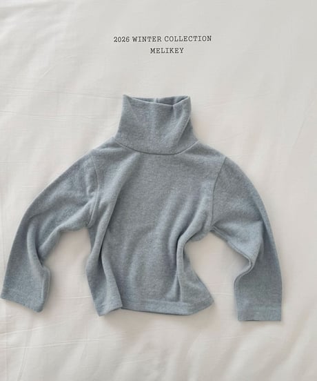 予約 melikey Cozy Mock-Neck Tee