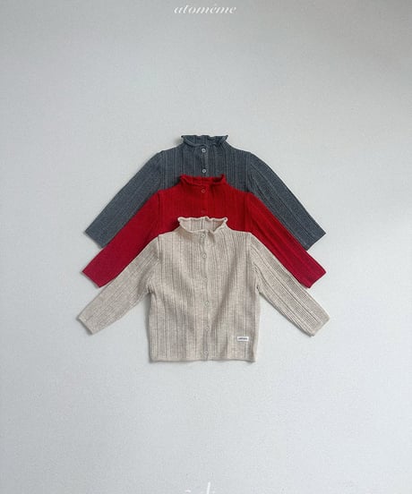 予約 atomeme French knit cardigan