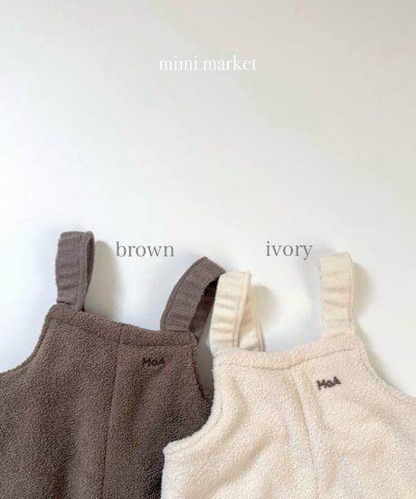 予約 mimi market Egg suspender pants