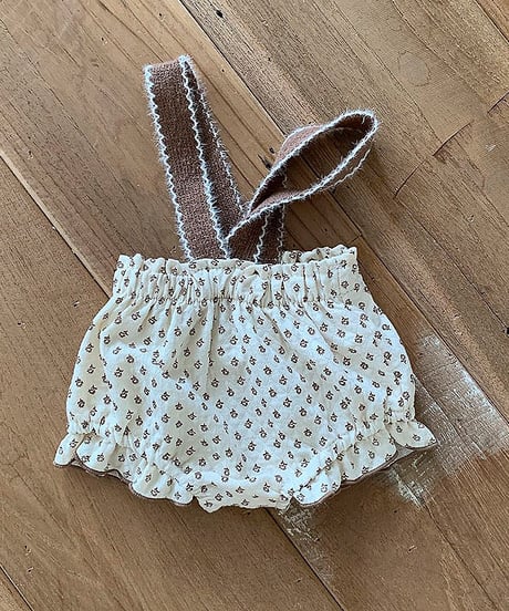 予約 bebeholic Leaf suspender bloomer