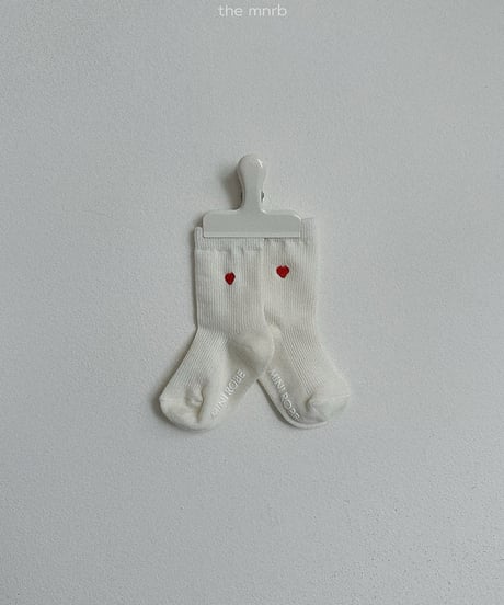 予約minirobe Heart logo socks 3SET