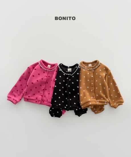 予約 bonito Dot Knit Cardigan