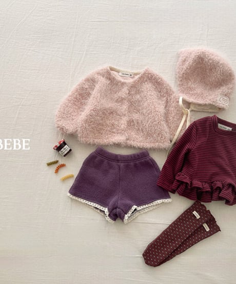 予約 valubebe  Knitted lace shorts