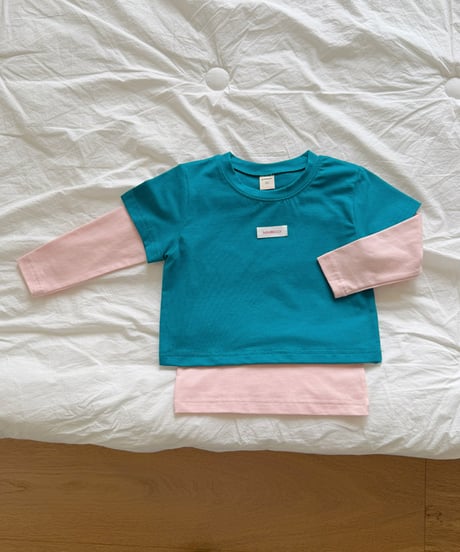 予約 ninibello Layered short-sleeved set