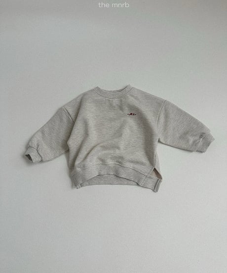 予約minirobe Unbal man to man tee