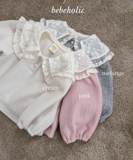 予約 bebeholic Maple collar tee