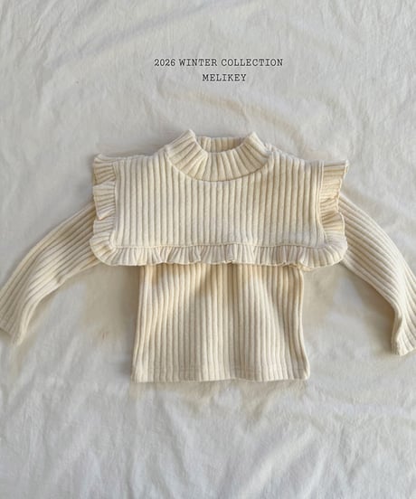 予約 melikey Cape frill Tee