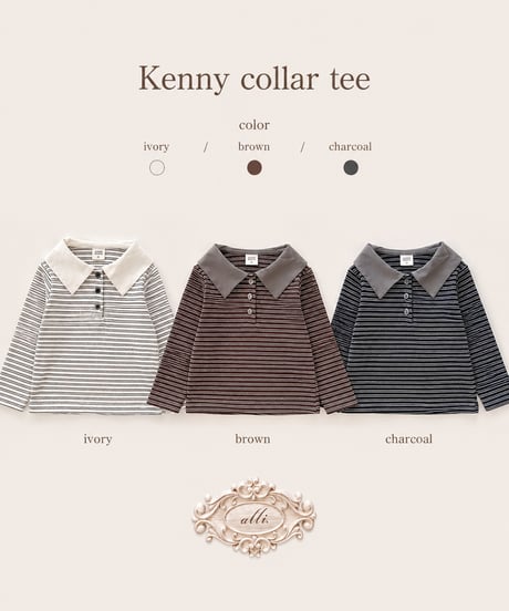 一部即納 Kenny collar tee