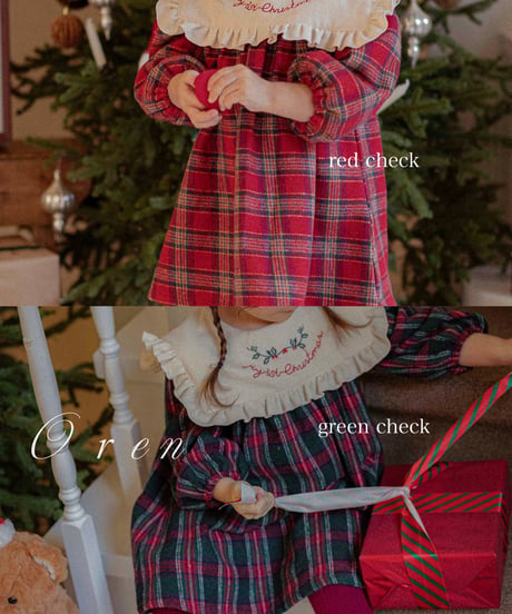 予約 OREN Eve Check Dress