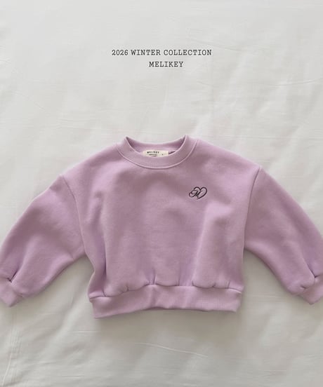 予約 melikey Ribbon frill man to man