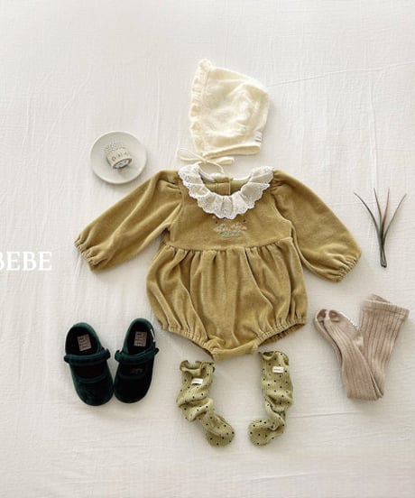 予約 valubebe Embroidered veloa suit