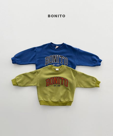 予約 bonito Bonito patch man to man
