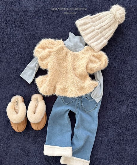 予約 melikey Posong Frill Puff Tee