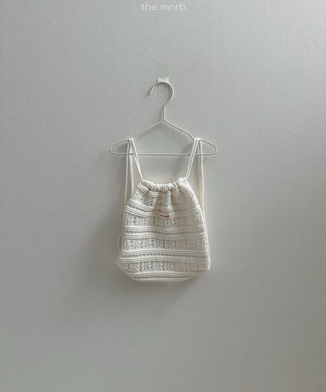 予約minirobe Croche knit bag