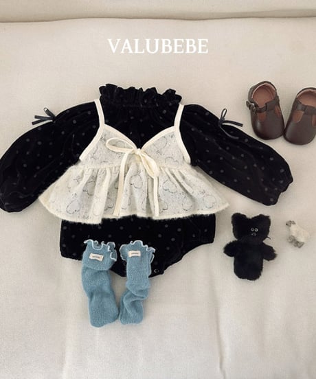 予約 valubebe Dot ribbon suit