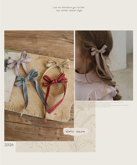 予約 FLO Biscuit hairpin