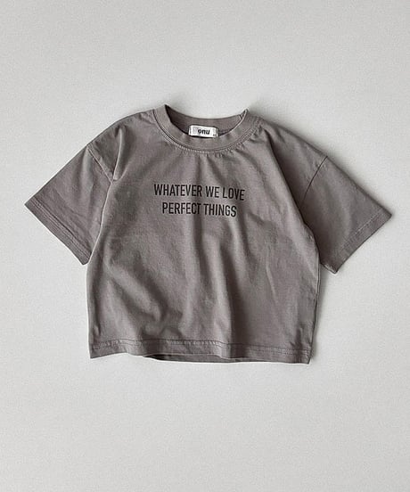 予約 ONU Lettering short-sleeved tee