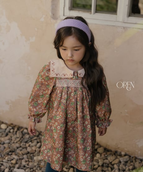 予約 OREN Bonjour Square Collar Dress