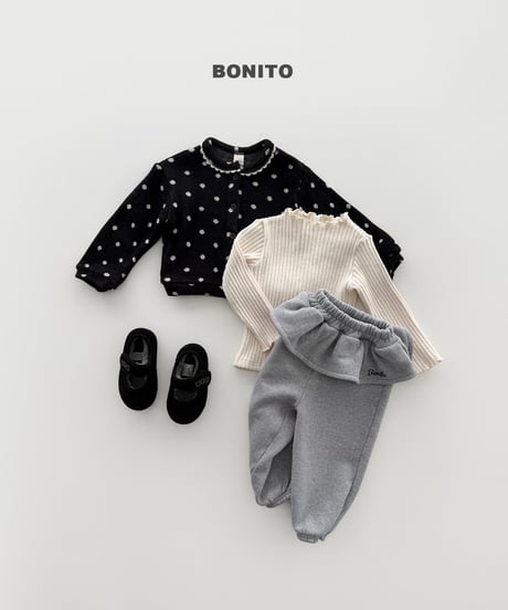 予約 bonito Frill Embroidered Jogger Pants