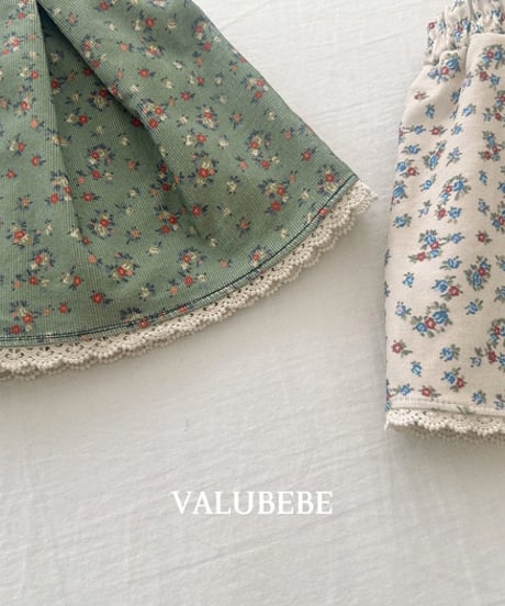 予約 valubebe Garnet flower skirt
