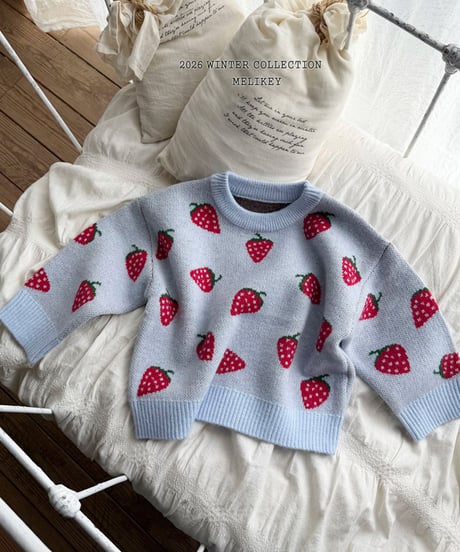 予約 melikey Strawberry knit