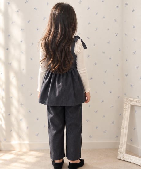 一部即納Herringbone denim set up