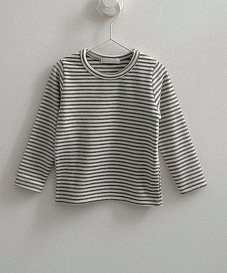 予約minirobe Yoyo Striped T-Shirt