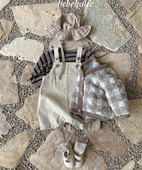 予約 bebeholic Day suspender suit