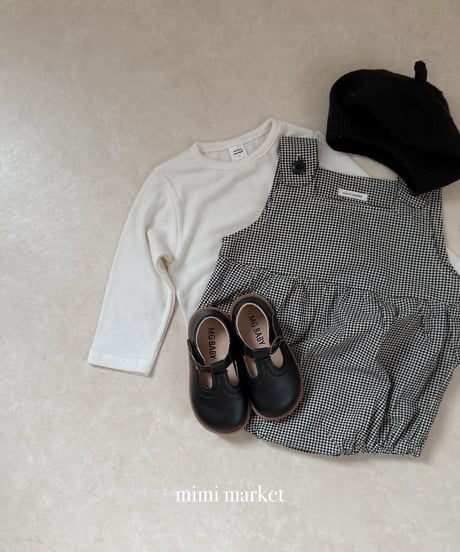 予約mimi market Checked suspender suit