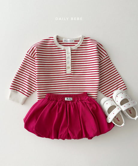 予約 daily bebe Dangara Henry Neck Tee