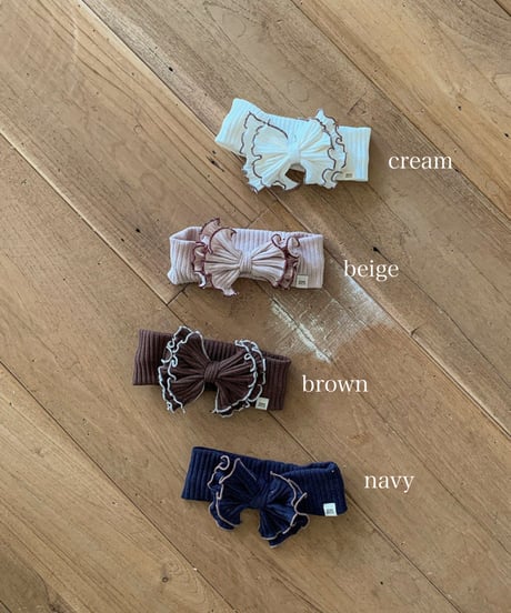 予約 bebeholic Caramel hair band
