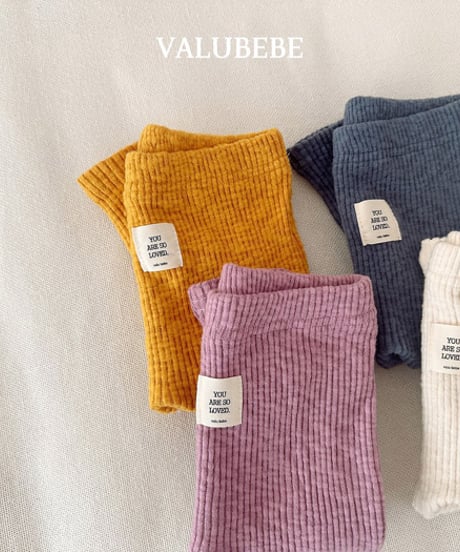 予約 valubebe Brushed ribbed leggings