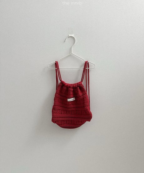 予約minirobe Croche knit bag